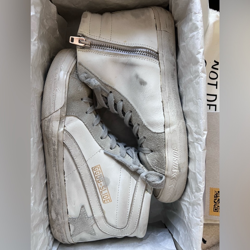 GG GOLDEN GOOSE slide classic white ice size 37 GUC